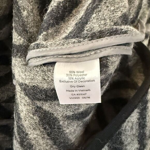 Talbots Wool Blend Womens Coat 3X Sweater Jacket Hidden Snap Buttons - Picture 8 of 9